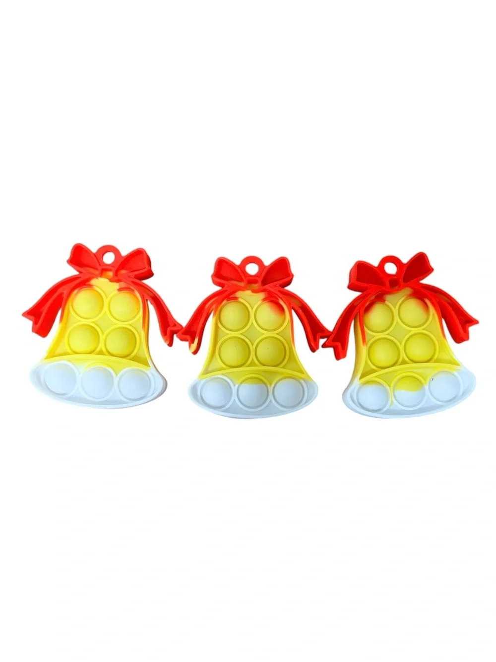 44 Assorted Holiday Silicone Pop-It Fidget Toys - Multi-Color